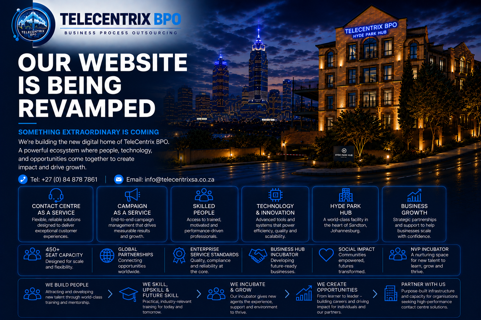 TeleCentrix BPO — Our Website Is Being Revamped